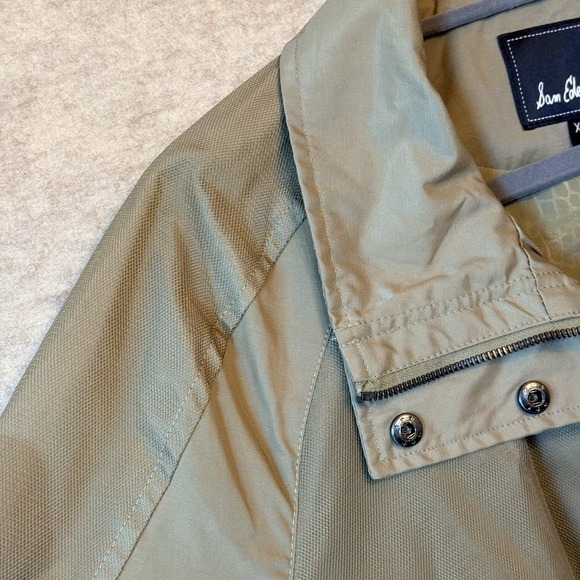 Sam Edelman Coat Jacket Womens ‎ XL Green Zip Pockets Breathable Mesh Details - Picture 2 of 8